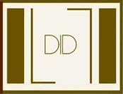 A logo with stylized letters 'DID' framed by lines on a beige background.